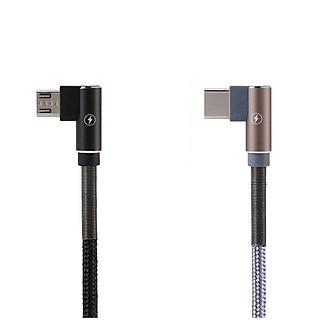 Dây Sạc Android💖Cao Cấp💖Cáp Sạc Remax RC-119m/119a Sạc Nhanh Chữ L Vải Quấn Lò Xo 2 Đầu Tiện Lợi - Bảo Hành 12T