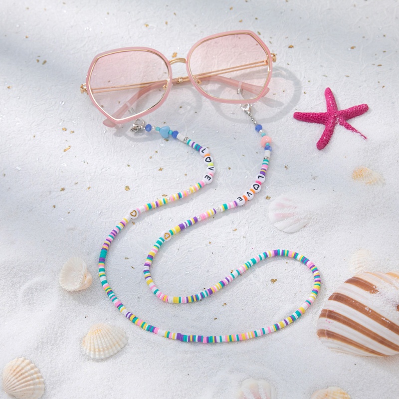 Dây Chuỗi Hạt Nhiều Màu Sắc Đeo Kính Mát Thời Trang Cho Nữ