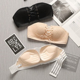 Áo cúp ngực chống tụt có dây rút, áo ngực nữ không gọng bàn tay nâng ngực 3058