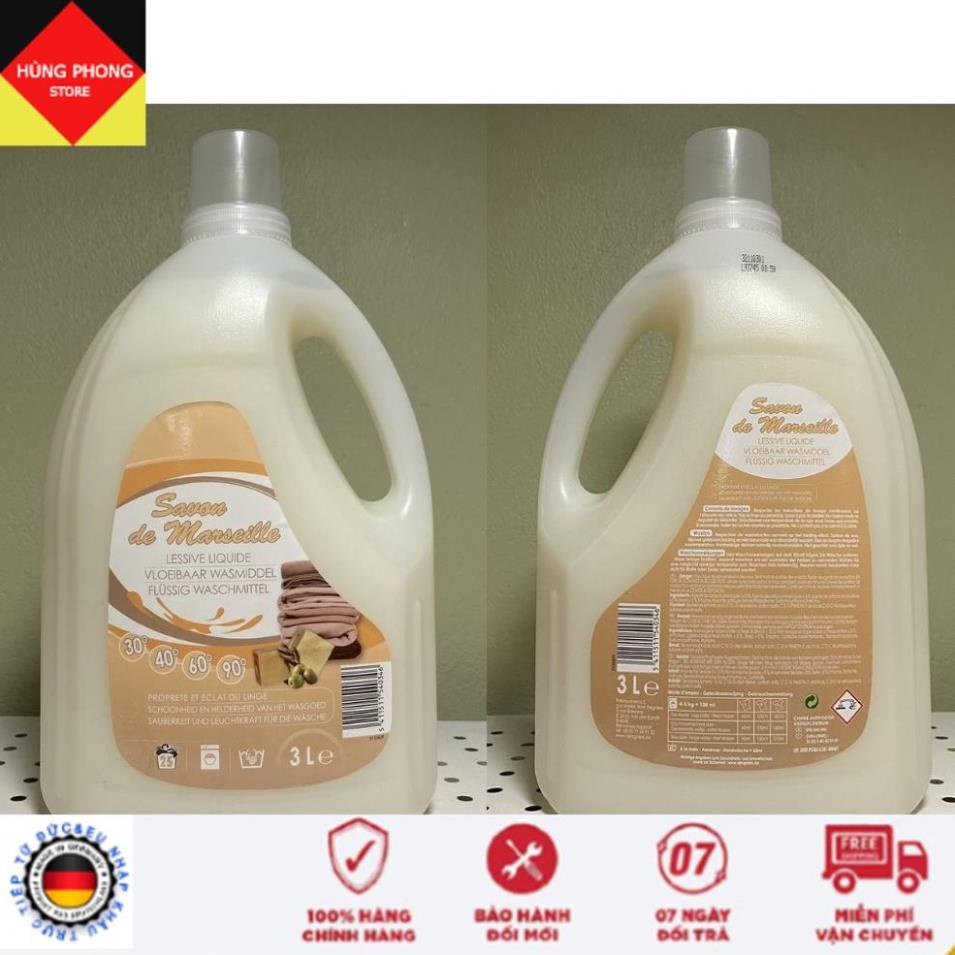 Nước Giặt Savon de Marseille Hương Nước Hoa Pháp Nhẹ Dịu Dung Tích 3L - Hàng Pháp Chính Hãng Madein EU