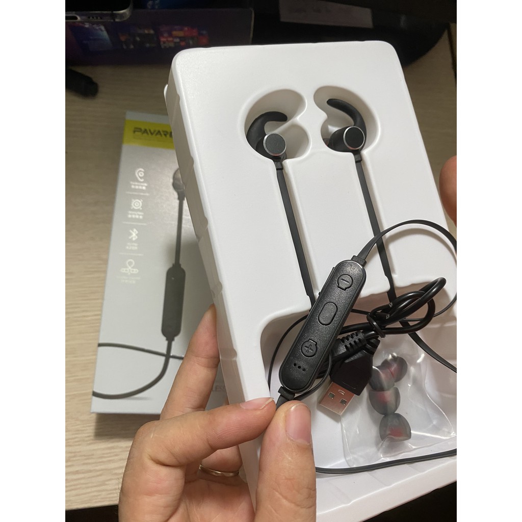 NHANH TAY NHẬN NGAY ƯU ĐÃI Tai nghe Bluetooth PA-PT66 HAI ĐẦU NAM CHÂM Kết nối Bluetooth 4.1