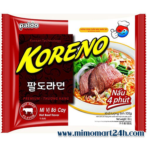 1 gói mì cay koreno vị bò