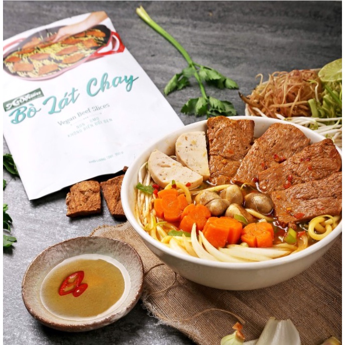 Cốt Lết Chay/Heo/Gà Viên/Chả Quế/Chả Lụa Chay/Bò Lát Lốt/Bò Nướng Chay An Nhiên 150G - Thực Phẩm Chay Chính Hãng