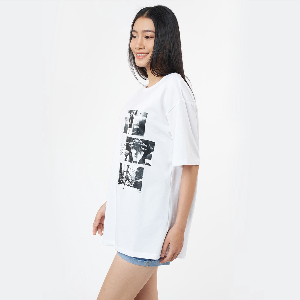 Ninomaxx Áo thun Graphic nữ tay ngắn 2111055