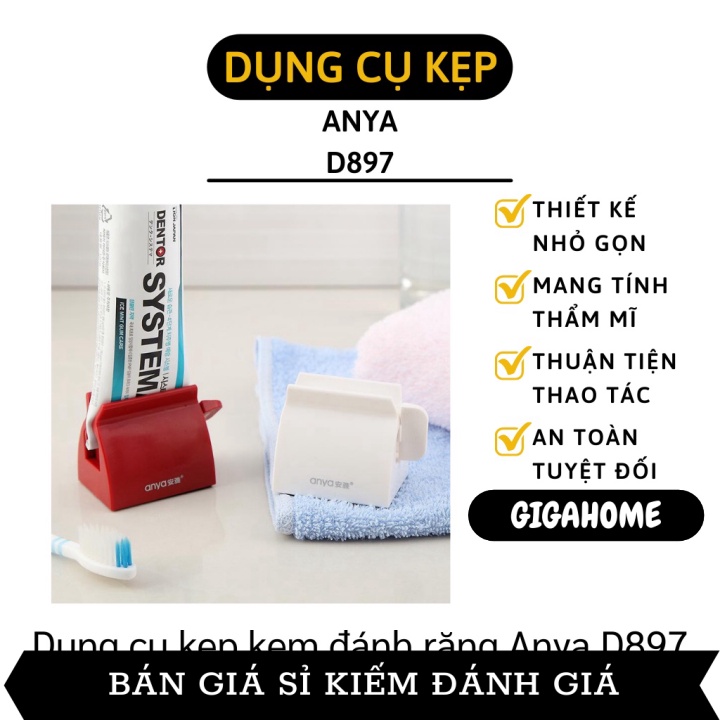 Dụng cụ nhà tắm  ️ GIÁ VỐN Dụng cụ kẹp kem đánh răng Anya D897 5x5.8x4.1cm 8886