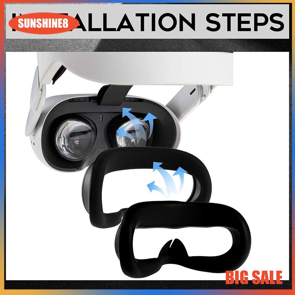 Vỏ bọc mặt nạ mắt bằng silicon chống mồ hôi tiện dụng for Oculus Quest2