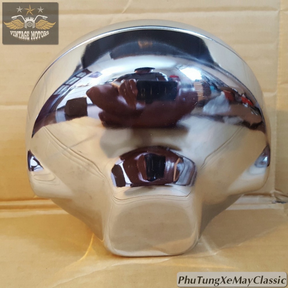 Đèn pha LA  gáo mạ cao cấp phù hợp độ xe Classic Cafe Racer CG125 SU GN125 CD 67 WIN