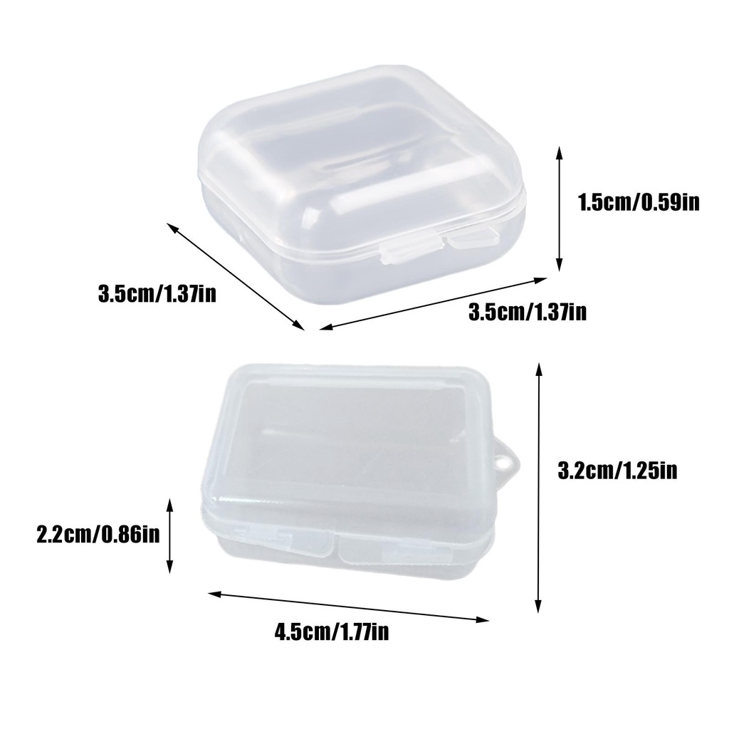 Hộp Đựng Thuốc Mini Bằng Nhựa Trong Suốt B2V7