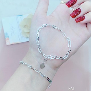 Lắc tay xích cho nữ cực xinh- Chuẩn bạc ta