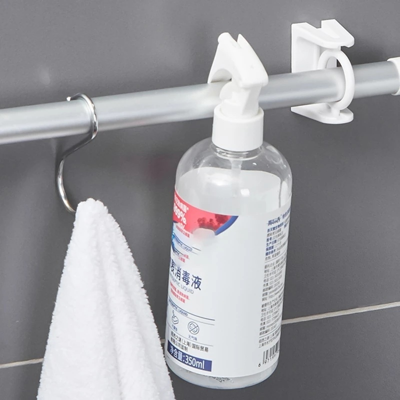 1 Giá Đỡ Cố Định Rèm Cửa Hình Tam Giác Có Thể Điều Chỉnh Xoay 360 Độ