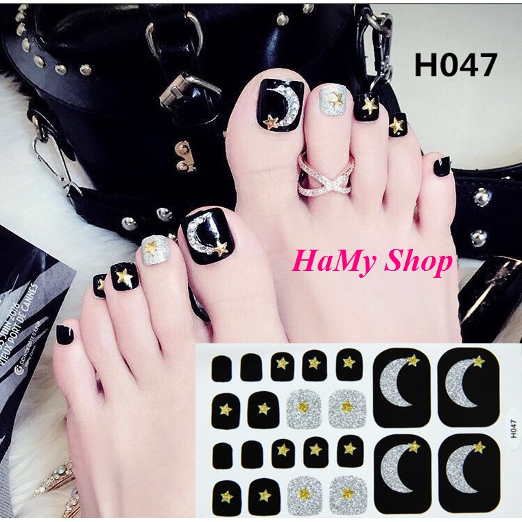 Sticker dán móng chân không thấm nước P2- Nail sticker