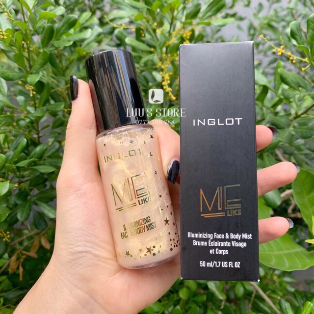 Xịt Nhũ Inglot Me Like Illuminizing Face&amp;Body Mist