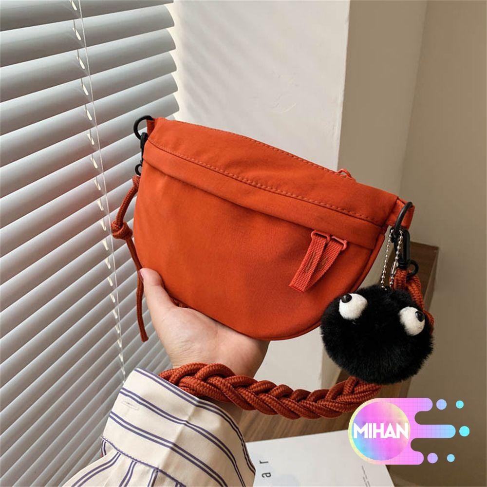 Túi Đeo Chéo Vai Bằng Vải Canvas Thời Trang Dễ Thương MIHAN1