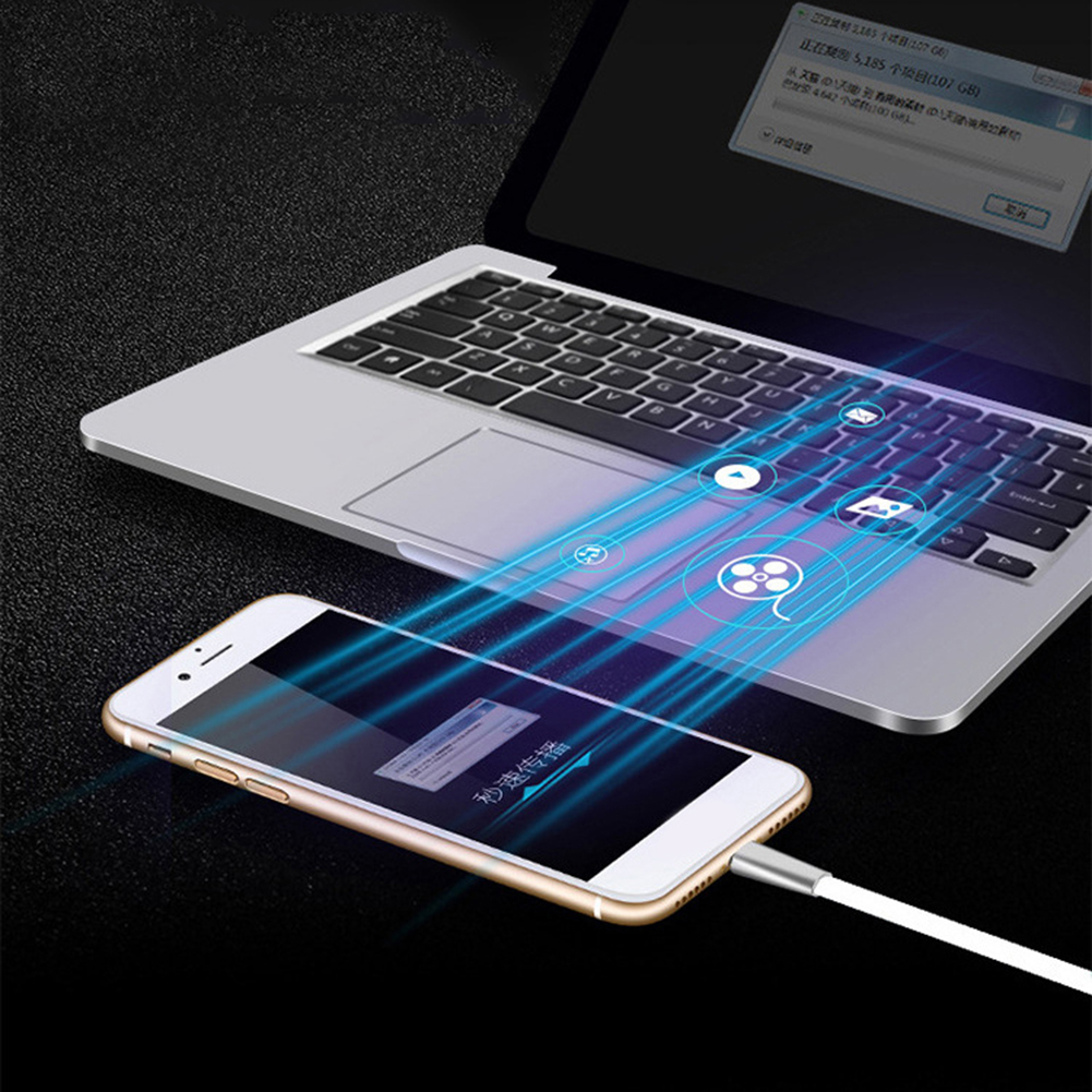 IPHONE Dây Cáp Sạc Nhanh 1m 3a Micro Usb Type-C 8pin Tiện Dụng