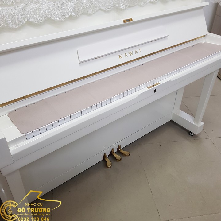 khăn phủ phím đàn Piano màu cà phê nhạt