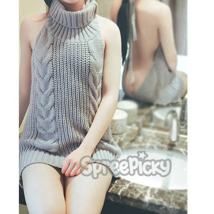 Áo len gợi cảm virgin killer  cosplay sexy đồ ngủ - đồ mặc nhà | BigBuy360 - bigbuy360.vn