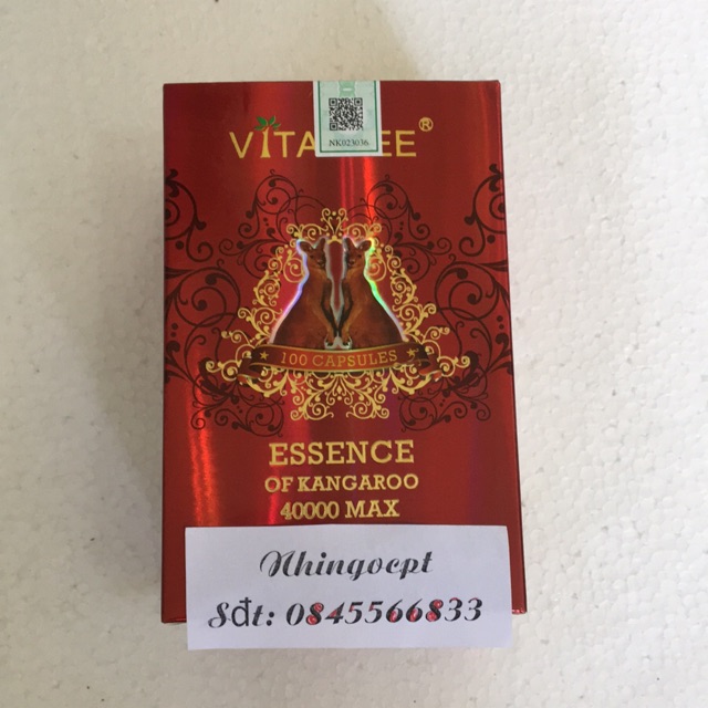 ( CHÍNH HÃNG ) Viên Uống Tăng Cường Sinh Lý Nam Vitatree Essence Of Kangaroo 40000 Max 100 viên