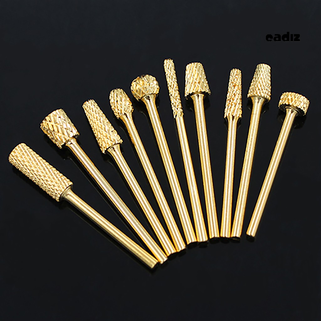 [Hàng mới về] Đầu Mài Móng Mạ Vàng CZ Làm Móng Chuyên Dụng