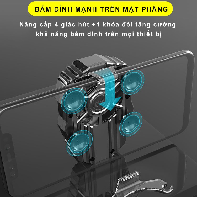 Quạt tản nhiệt điện thoại SIDOTECH Memo FL01 làm mát nhanh cho điện thoại gaming game thủ mobile pin 500mah có LED RGB