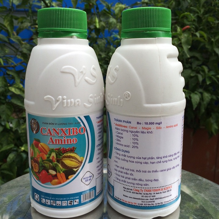 CANXIBO AMINO: Chống Rụng Trái, Hạn Chế Nứt Trái, Thối Trái
