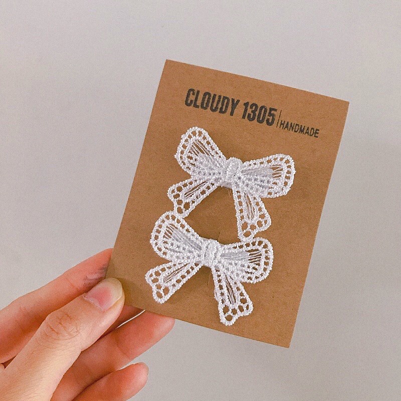 Set 2 kẹp nơ nhí siêu dễ thương