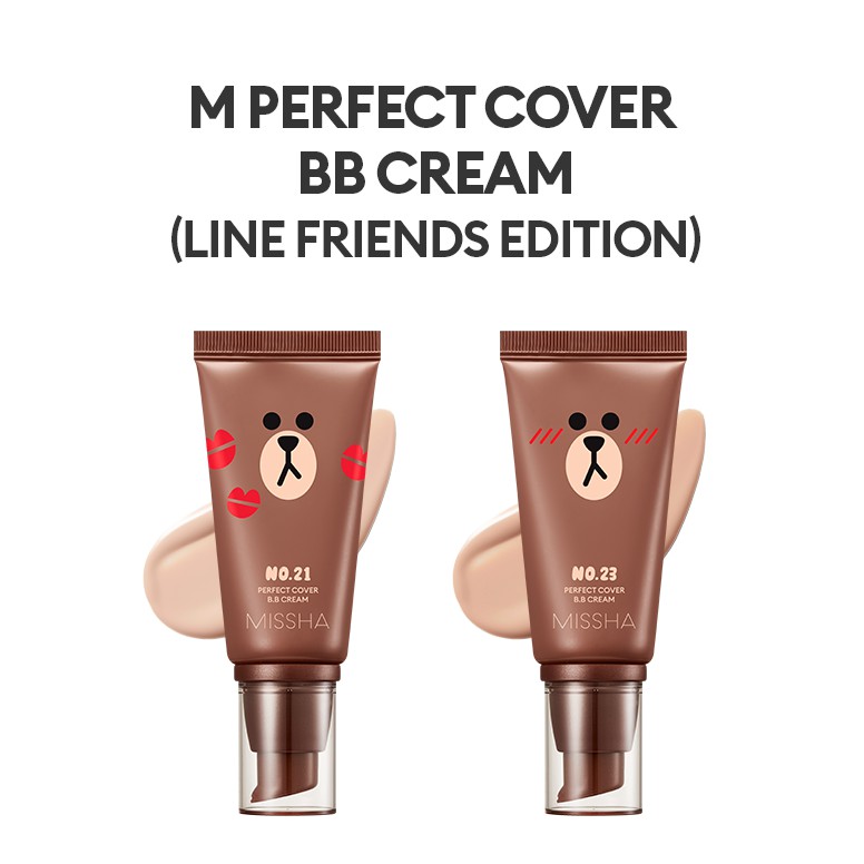 Kem nền [MISSHA] M Perfect Cover B.B Cream 50ml - Line Friends ...