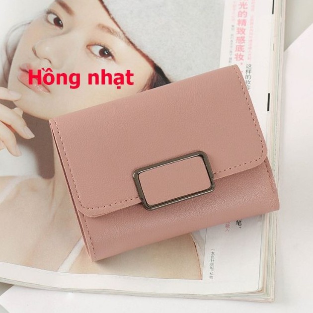 Ví ngắn mini -Bóp cầm tay mini khóa vuông nhỏ xinh ,tiện dụng kiểu dáng thời trang SIÊU ĐẸP