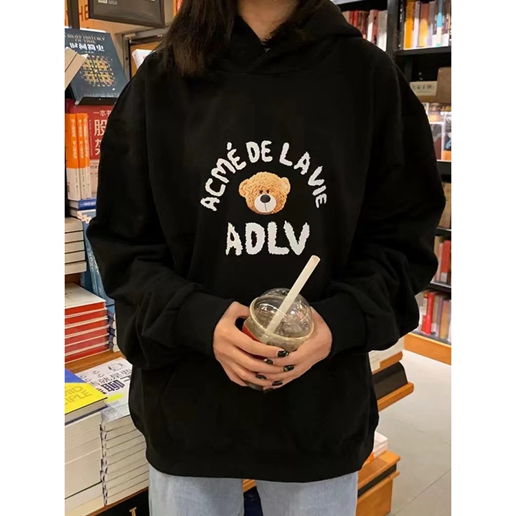 [Ảnh+Video thật] Áo Nỉ Hoodie Mũ Trùm Đầu Gấu ADLVV TEDDY Sành Điệu, Thời Trang UNISEX Rộng Rãi Trẻ Trung