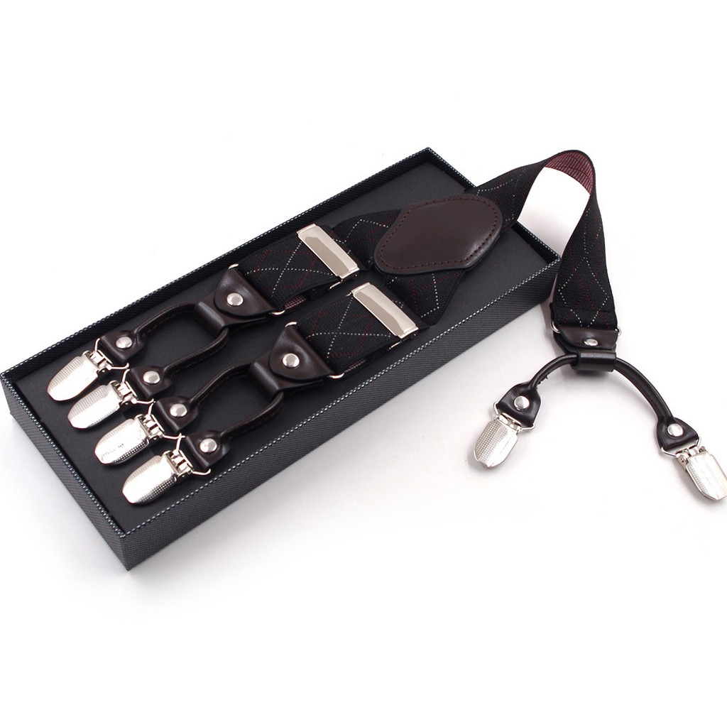 Dây Đai Quần Chữ Y 6 Kẹp Cho Nam