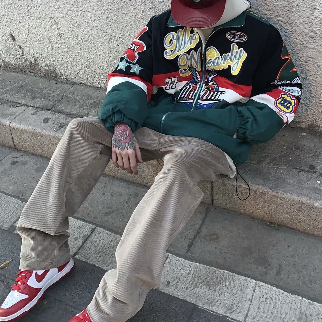 Áo Khoác Bóng Chày Thêu Họa Tiết Phong Cách Retro Mỹ Thời Trang Xuân Thu 2022 Mới