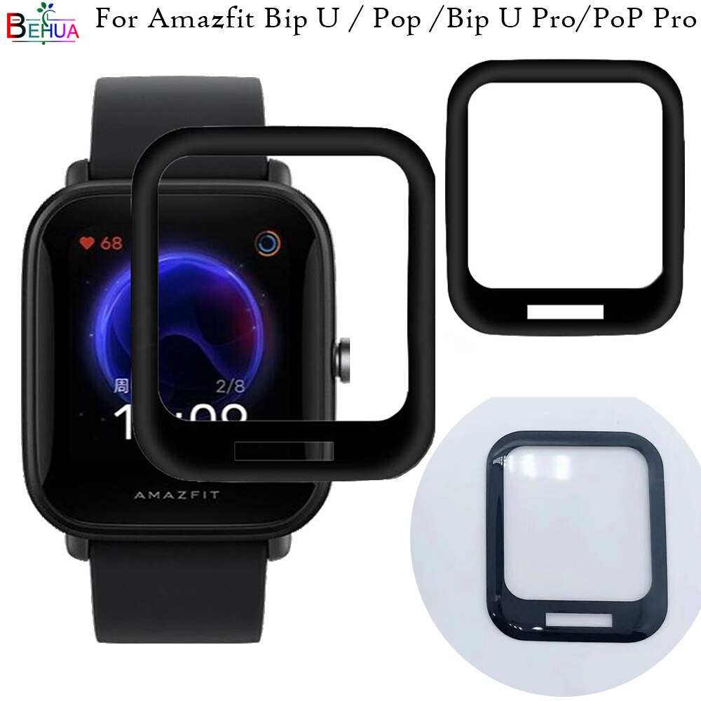 Kính Cường Lực Bảo Vệ Màn Hình 3d Cho Xiaomi Huami Amazfit Bip U / Pop / Bip U Pro / Pop Pro
