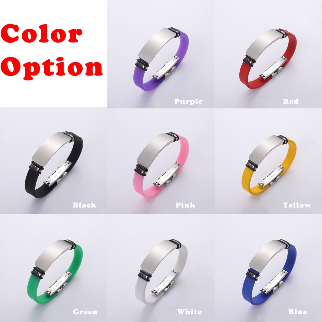 Vòng Tay Khắc Chữ ECGIFT BR047 Bằng Thép Không Gỉ Cho Nam