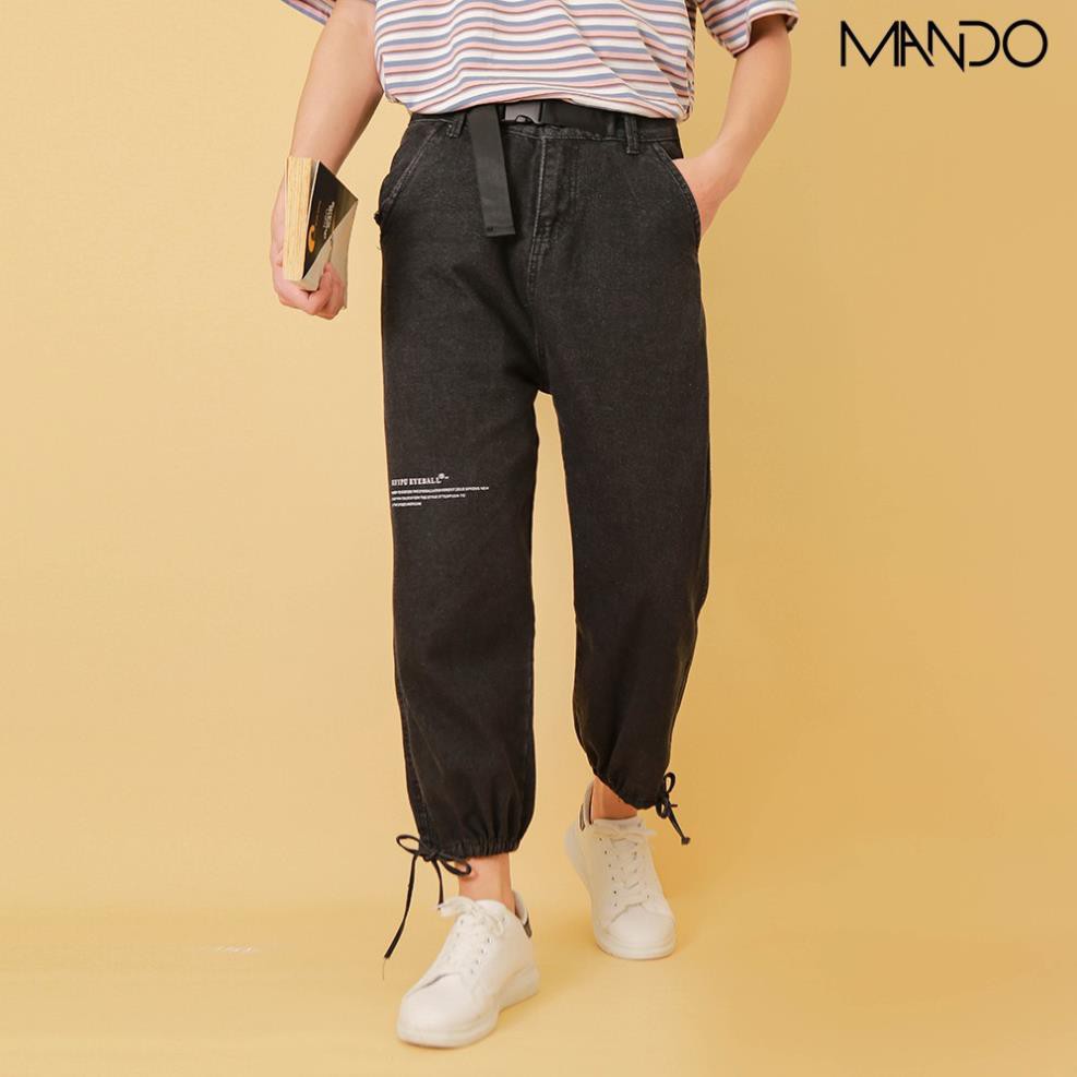 Quần jean baggy nam form dáng rộng quần bò nam Hàn Quốc thời trang Mando - QJN006