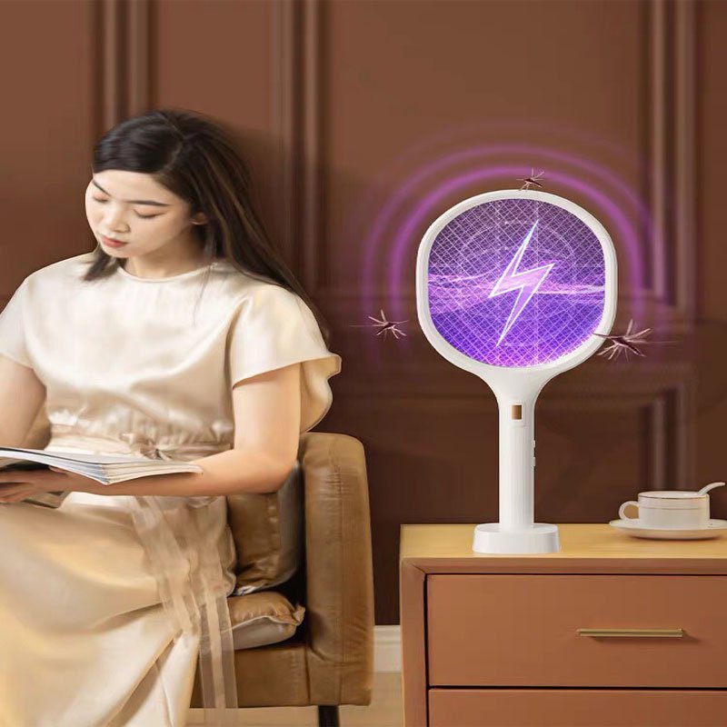 Vợt Muỗi Thông Minh Đèn Diệt Muỗi Thông Minh Công Nghệ LED Xanh Hút Côn Trùng Bọ ASAKI OFFICIAL