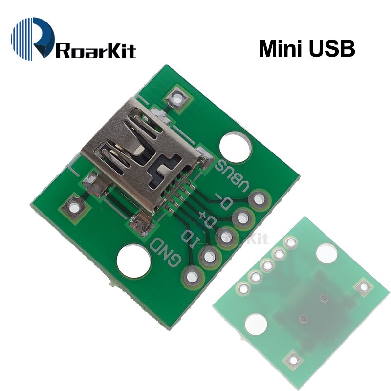 Bảng Mạch Chuyển Đổi Đầu Cắm USB MINI MICRO USB Sang DIP 2.54mm 5pin Female Type-C USB2.0 3.0 Female PCB
