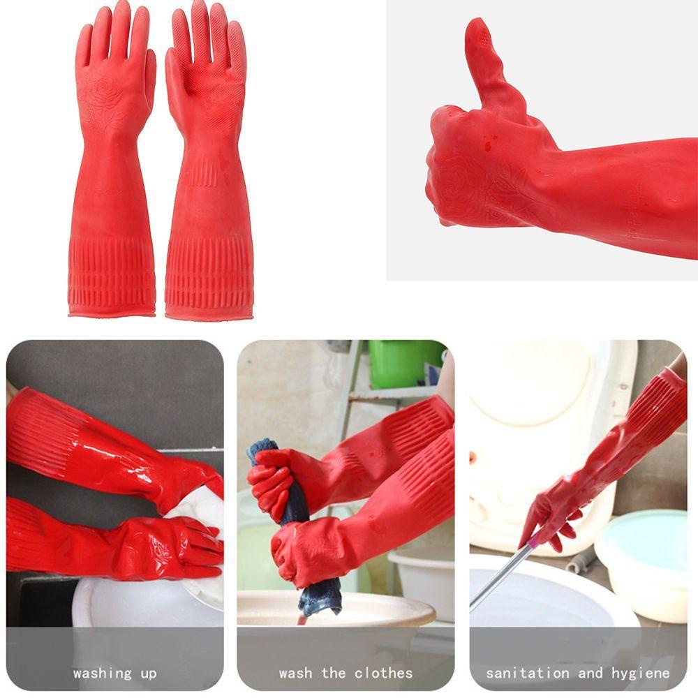 Găng Tay Cotton Lót Vải Bền Chống Nước Dùng Rửa Chén