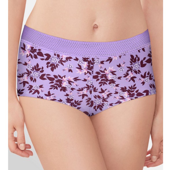 COMBO 10 QUẦN LÓT NỮ BIG SIZE MICROFIBER BOYSHORT LƯNG REN MAIDENFORM 40760
