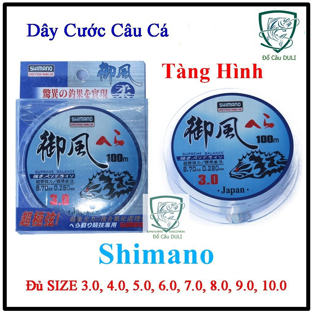 Cần câu cá ❤️FREE SHIP❤️ Cước Câu Cá Siêu Bền Shimano Đủ Size  <Giảm giá mạnh>