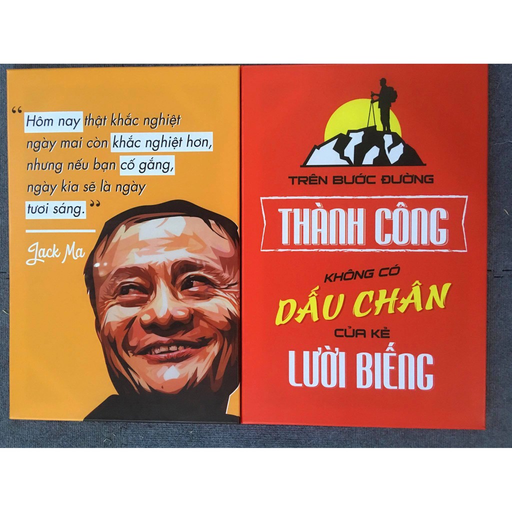 Tranh canvas động lực, câu nói hay người nổi tiếng - Văn phòng coty