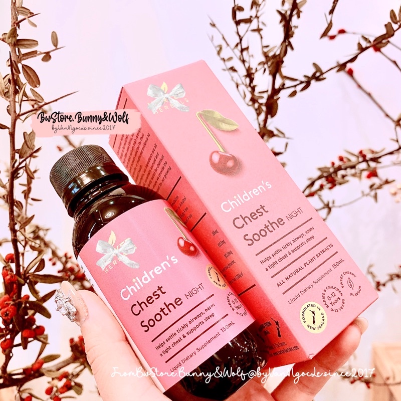Siro Ho Đêm Harker Herbals Children's Chest Soothe Night 150ml - New Zealand [ Hàng Air - BW Store ]
