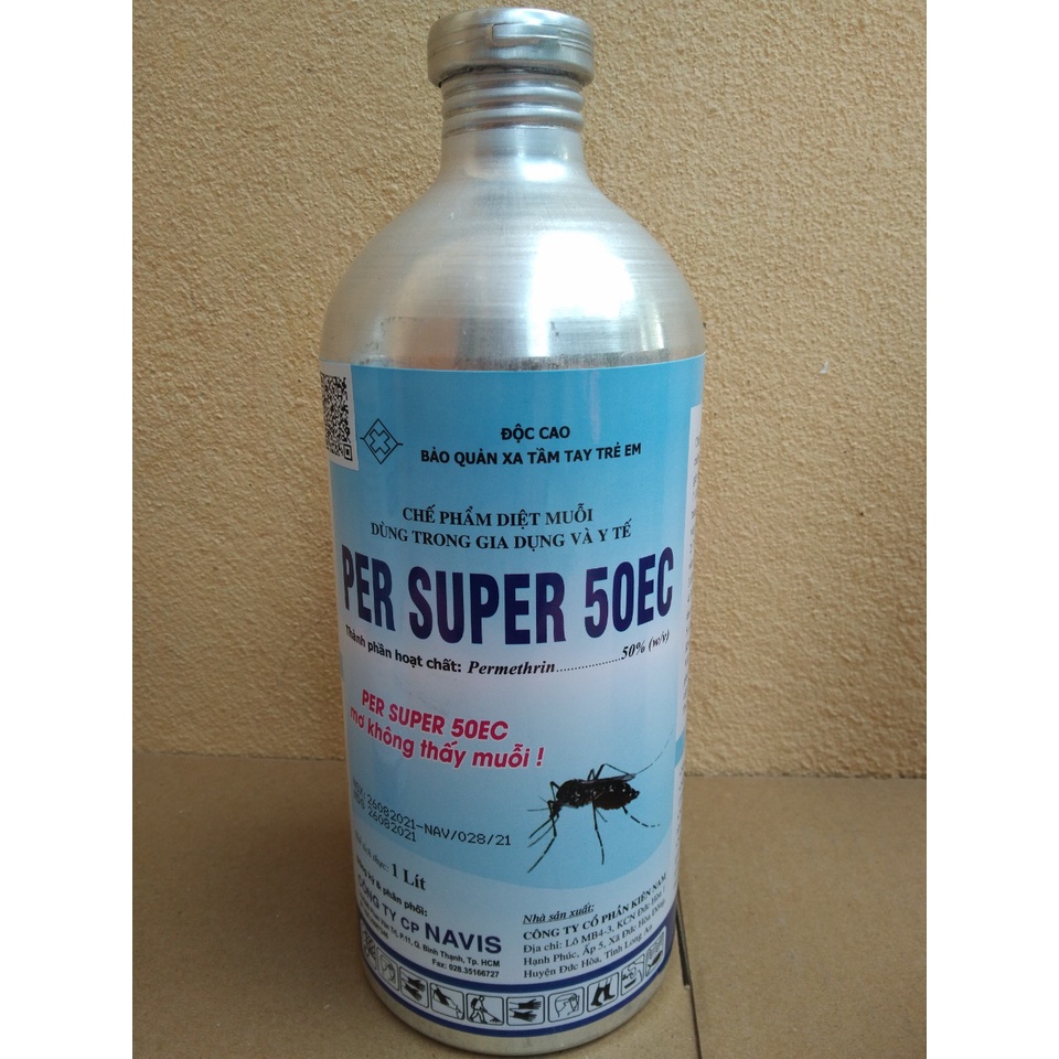 thuốc muỗi persuper 50ec đặc trị muỗi ruồi sâu bọ chai 1 lít