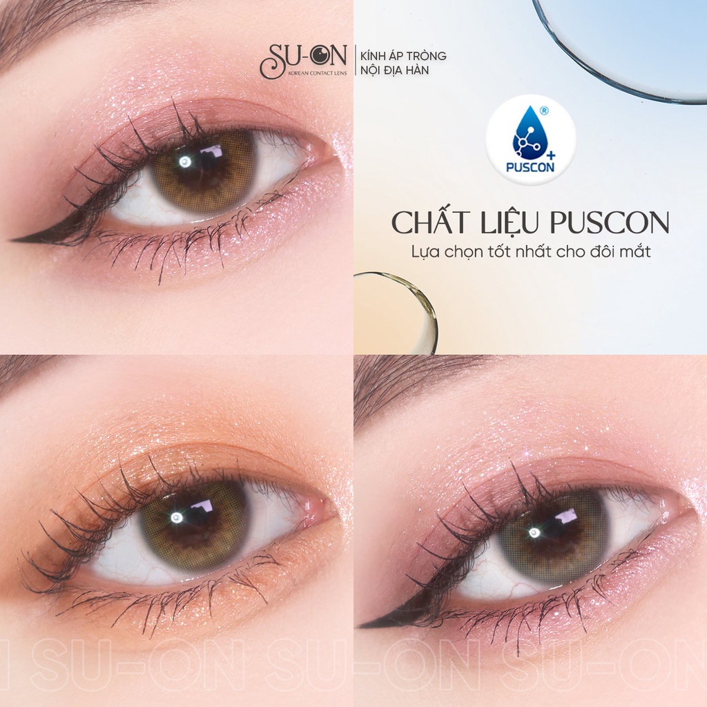 Lens 1 ngày Olens SCANDI GRAY/HAZEL áp tròng 14,2mm, xám tây long lanh Hàn Quốc, siêu êm đeo 24h