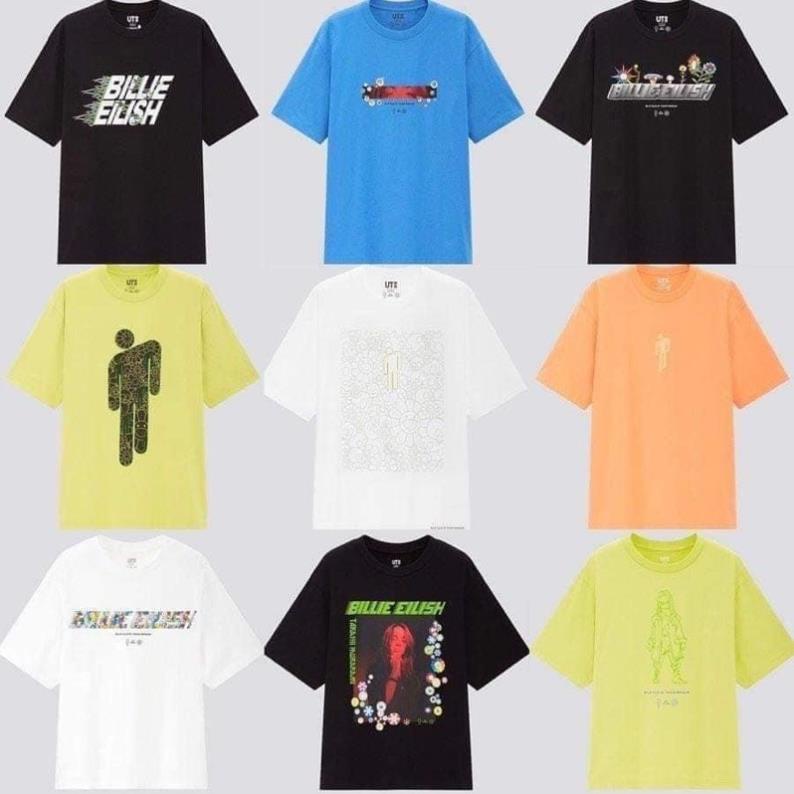 Áo phông Uniqlo x Billie Eilish x Takashi Murakami! Đẹp