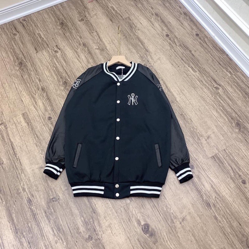 ÁO BOMBER NỈ PHỐI TAY DA | BigBuy360 - bigbuy360.vn