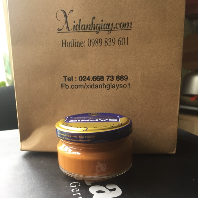 Xi đánh giày màu vàng bò Saphir Pháp (light brown)