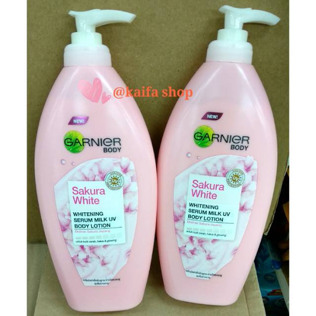 Tinh chất dưỡng trắng da chống tia uv Garnier sakura 400ml