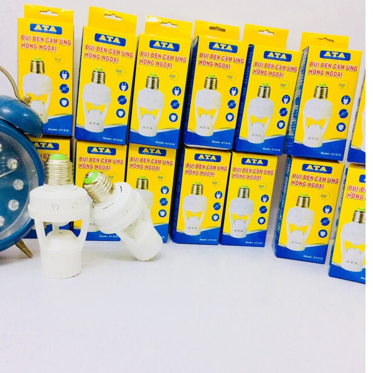 Đui đèn cảm ứng ATA AT-618-Hàng chính hãng bảo hành 12 tháng