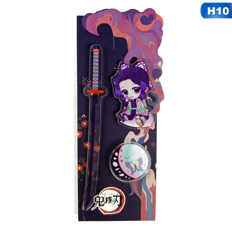 Huy hiệu cài áo phong cách nhân vật hoạt hình Thanh gươm diệt quỷ