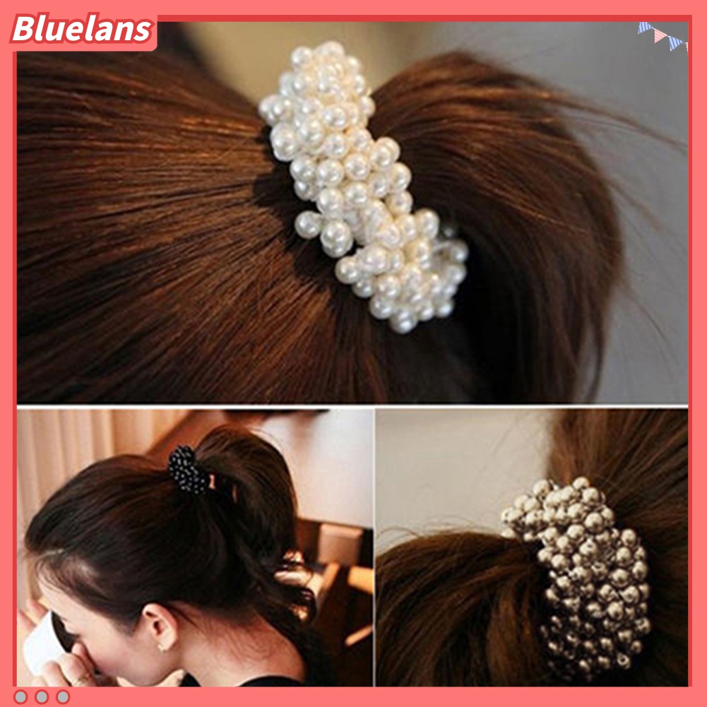 Dây buộc tóc đính hạt ngọc trai nhân tạo