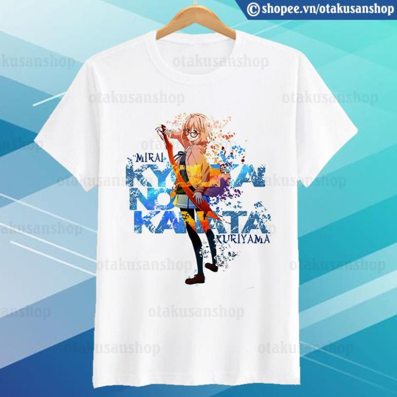 HOT- Áo thun Kyoukai no Kanata mẫu Mirai Kuriyama - ÁO SIÊU NGẦU